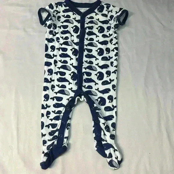 Gymboree - LIKE NEW - short sleeve footed newborn baby sleeper.  Size 0-… - Picture 1 of 3